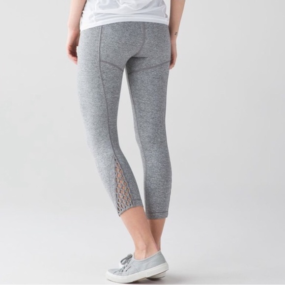 lululemon athletica Pants - Lululemon True Self Crop II Legging Heathered Slate Size 4